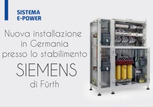 nuova installazione di ep-x presso lo stabilimento Siemens di Furth in Germania