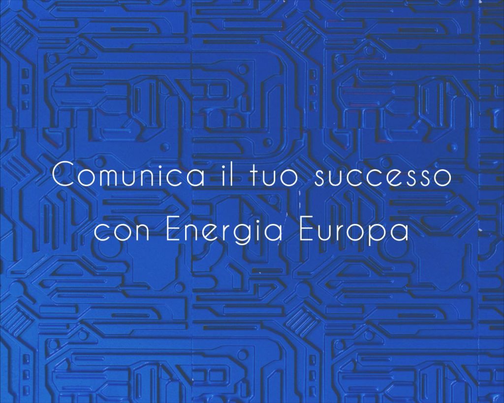 comunicare la decarbonizzazione e il risparmio energetico