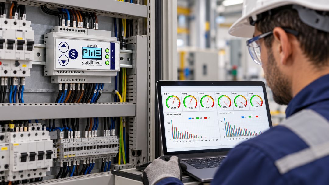 Diagnosi energetica industriale con Aladin di Energia Europa e analisi Power Quality su impianto elettrico